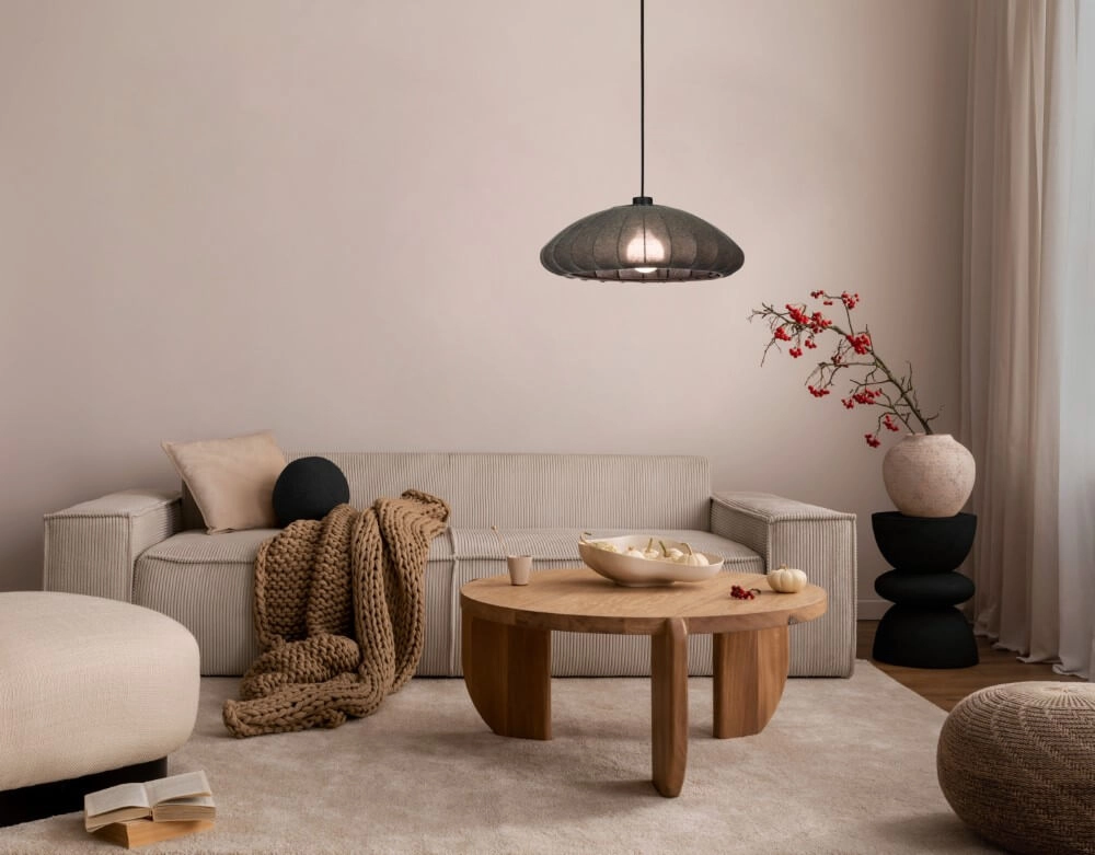 Stoffen hanglamp Barlaston Ø 45cm Eglo 9002759439613