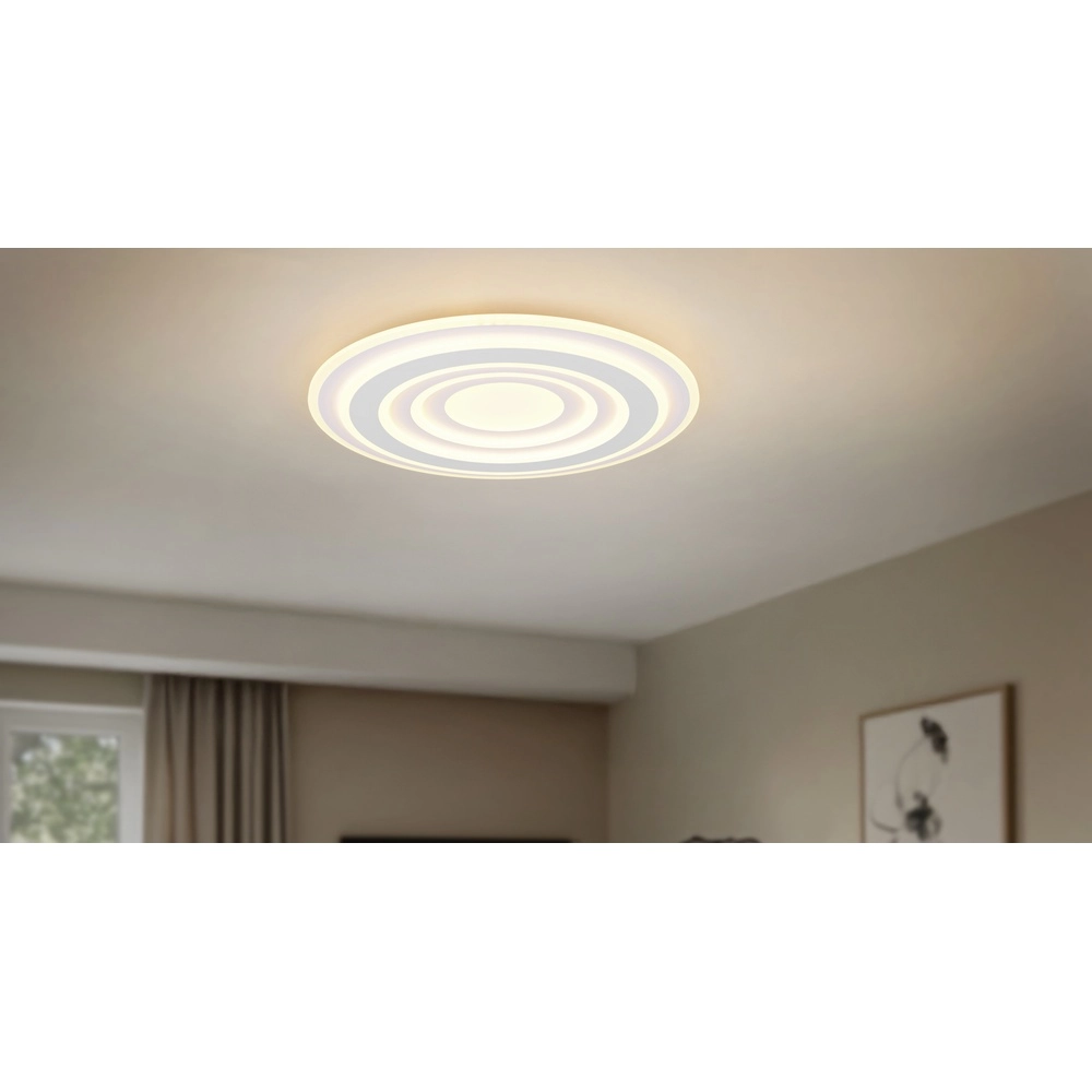 Moderne plafondlamp Costa wit Ø 48cm Trio 4017807653557