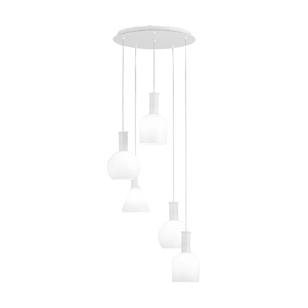Witte hanglamp Pascoa 5-lichts Stars of Light 9002759391430