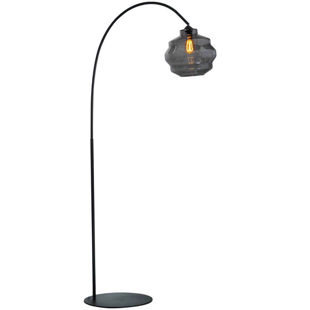 Booglamp Porto Ball smoke glas - Ø 30cm Booglamp Porto Ball smoke glas - Ø 30cm