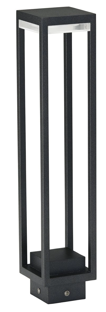 Tuinverlichting vierkant Poast 70cm - zwart