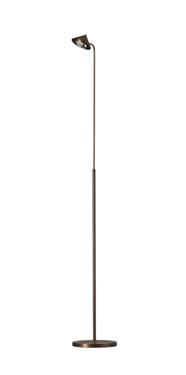 Dimbare led leeslamp Pico brons