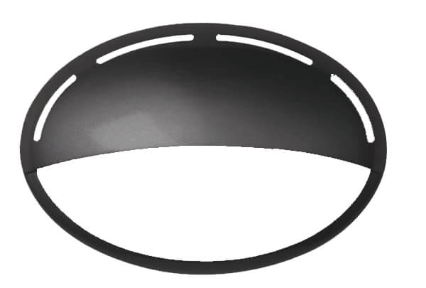 Moderne wandlamp Jack Oval 1-vaks zwart