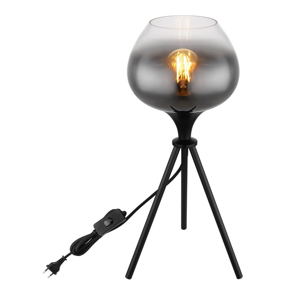 Zwarte tafellamp Maxy Ø 24cm Globo 9007371444403