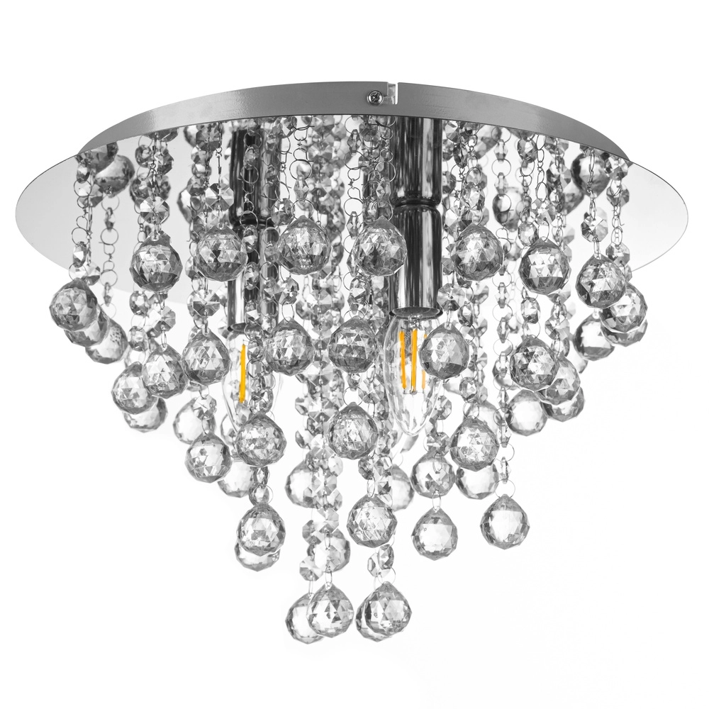 Plafond kroonluchter London chroom Ø 38cm