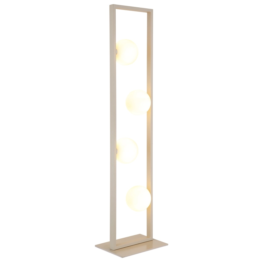 Design vloerlamp Nanda zand bruin