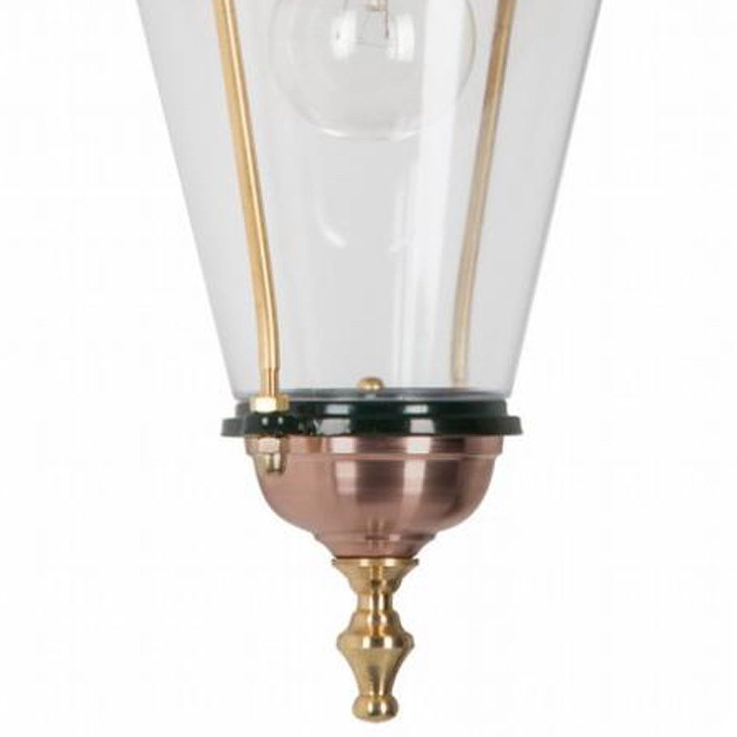 Hangende wandlamp Hoorn nostalgie - zwart KS Verlichting 8714732130141