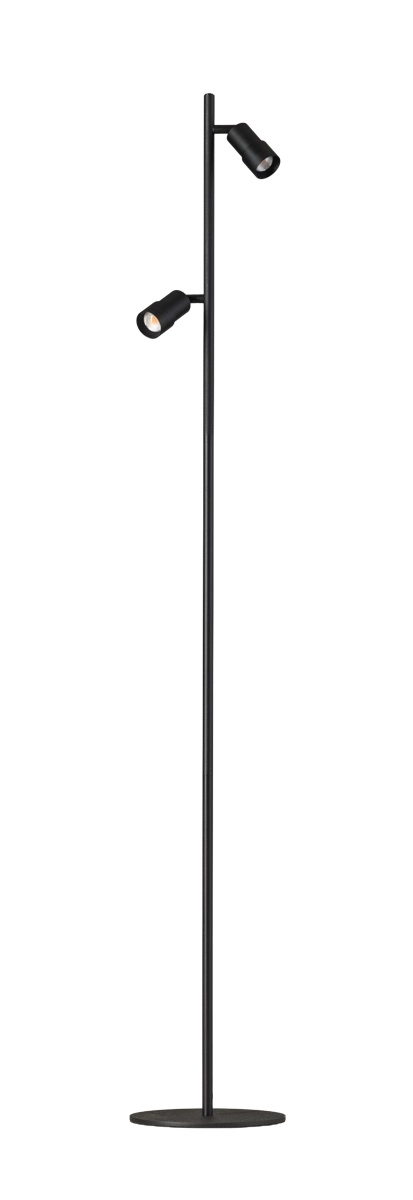 Dubbele led leeslamp Liam zwart