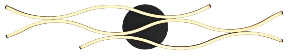 Plafondlamp Geronimo zwart met hout Globo 9007371445042