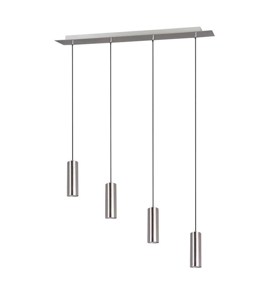 Hanglamp Marley 4-lichts nikkel mat Trio 4017807408775