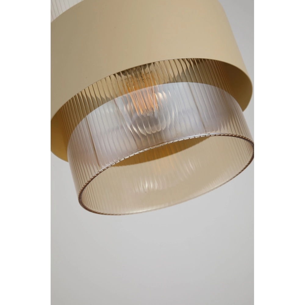Hanglamp Royal 1-lichts zand bruin Searchlight 5053423296777