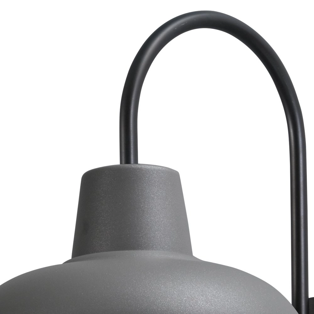 Betongrijze industrie wandlamp Industria met zwart Masterlight 8718121233215