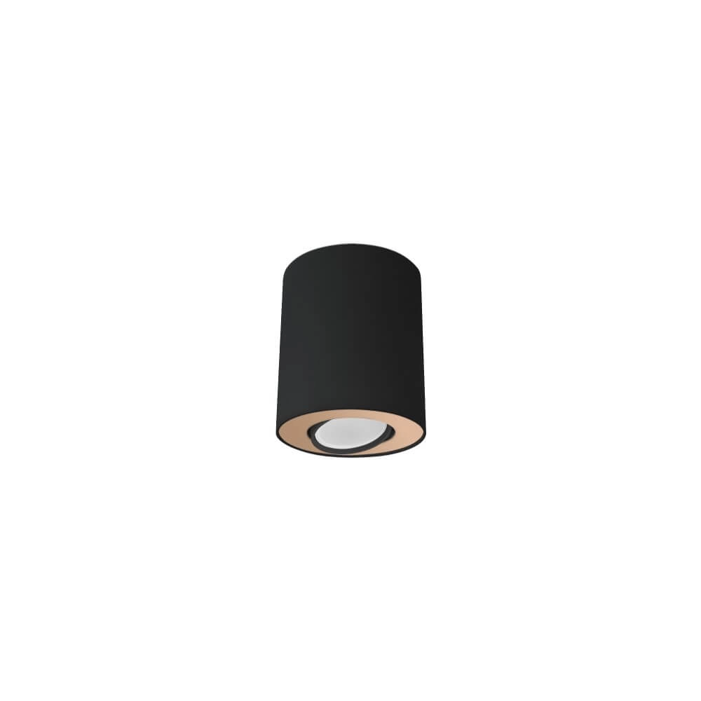 Zwarte opbouwspot Set met goud