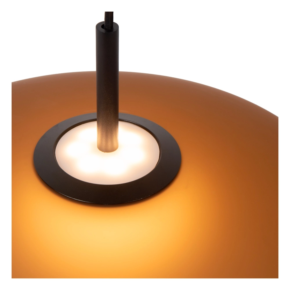 Strakke hanglamp Menga Ø 40cm amber glas Premium by Lucide 5411212251190