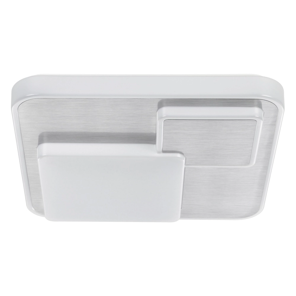 Moderne plafondlamp Lepreso wit vierkant