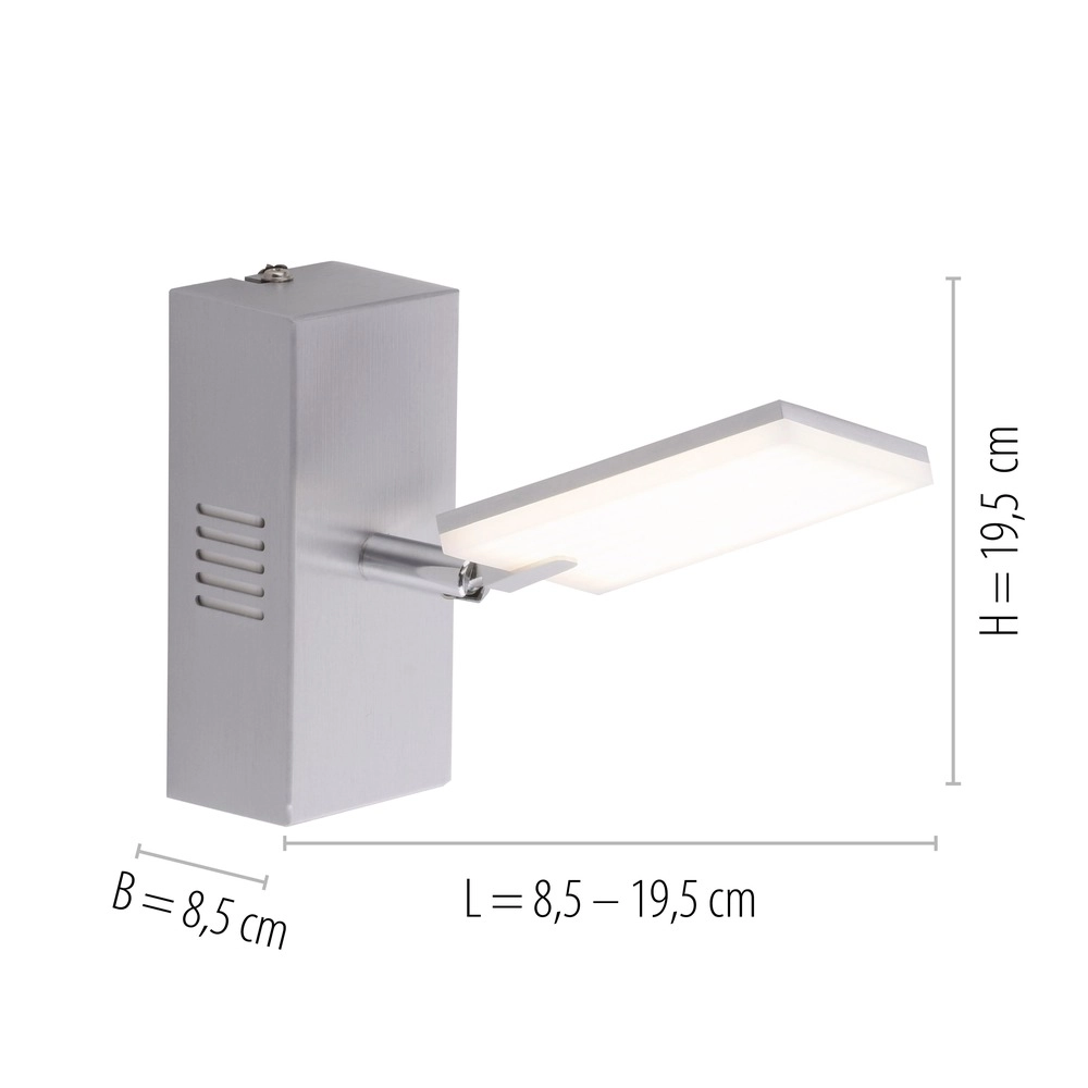 Led wandlamp Pure Mira schakelaar - diamond Paul Neuhaus 4012248358856
