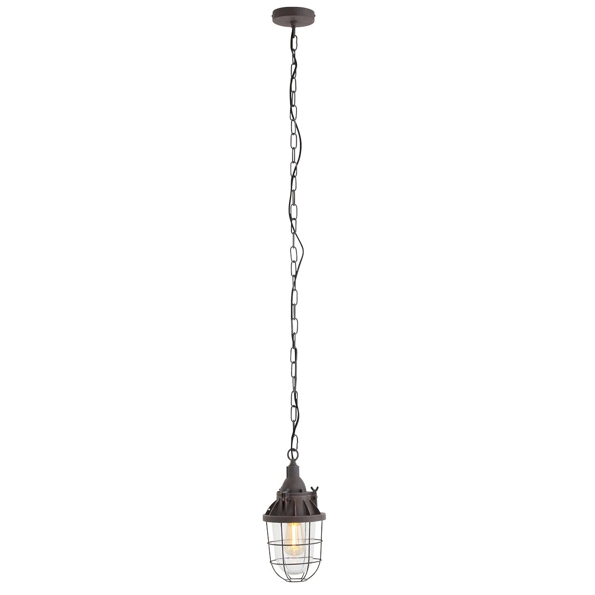 Landelijke hanglamp Mistral 17cm antiek bruin Steinhauer 8712746111835