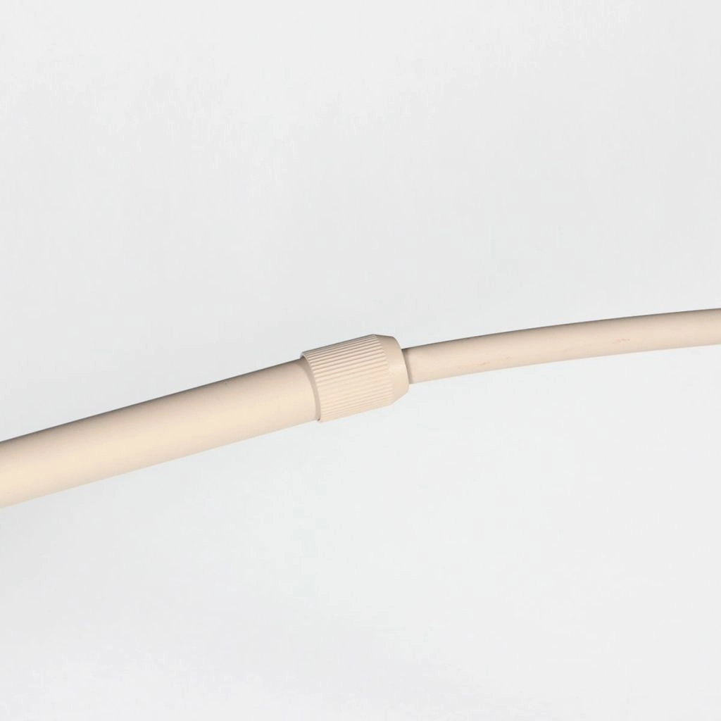 Booglamp zandbruin Silva Alba met witte kap Ø60cm Steinhauer 8712746185720