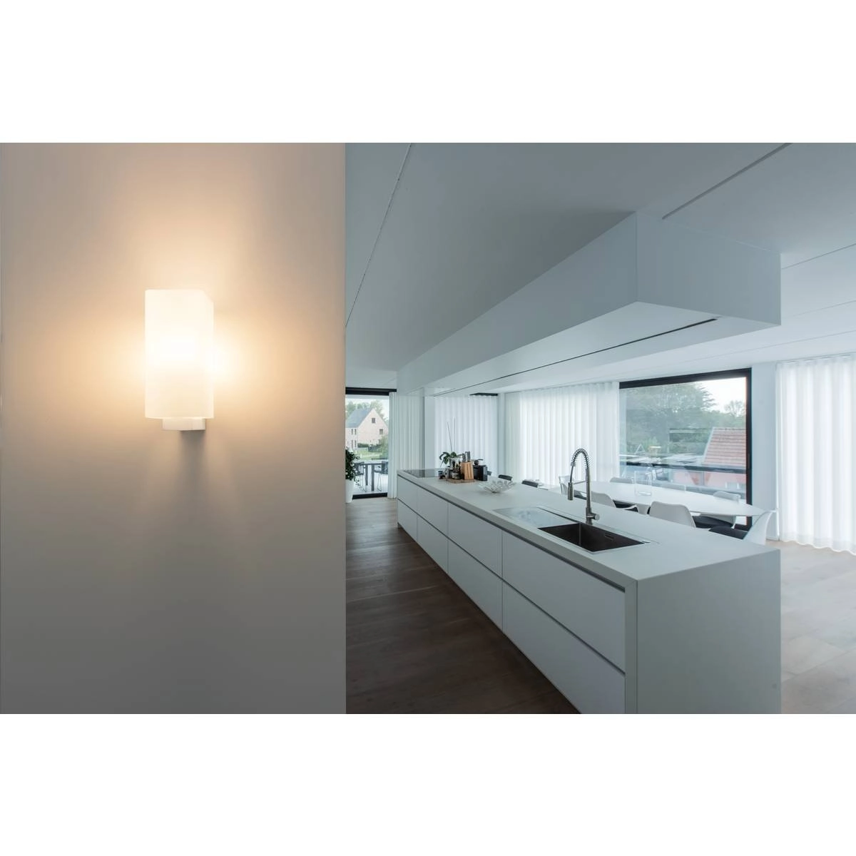 Wandlamp Quadrass 28cm wit SLV 4024163235884