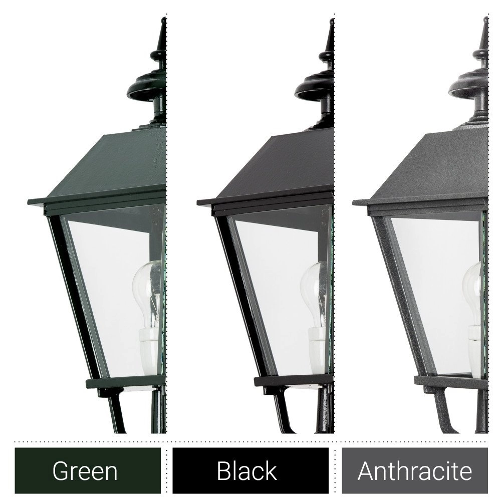 Buitenlamp Preston met bewegingsmelder - zwart KS Verlichting 8714732118545