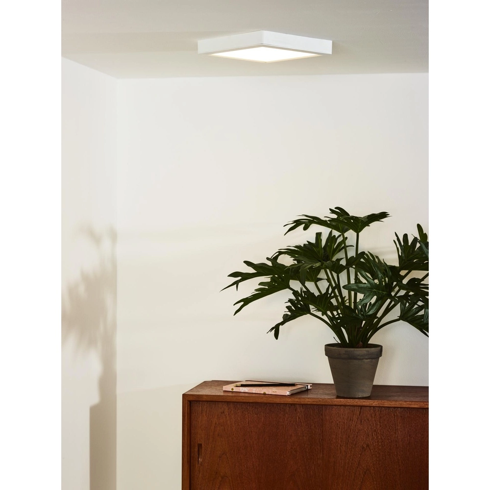 Witte plafonniere Tendo-Led vierkant Lucide 5411212071774