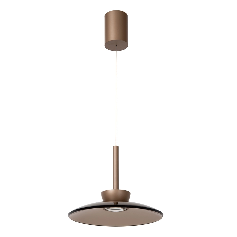 Glazen led hanglamp Santiago Ø 32cm - champagne Premium by Lucide 5411212221919
