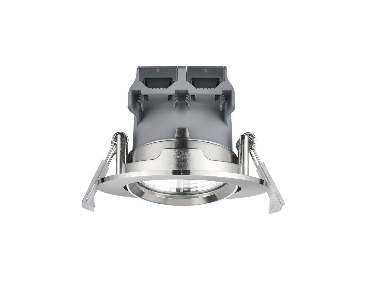 Led inbouwspot Pamir Round 5,5w - 3000K - 8,5cm metaalgrijs Trio 4017807376760