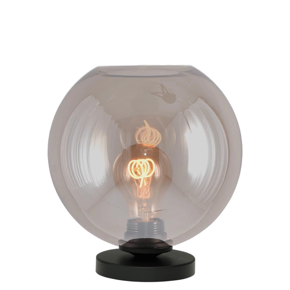 Tafellamp Bella 2 met Ø 20cm goud glas
