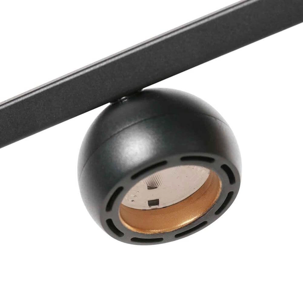 6-lichts hanglamp Marcadore recht zwart Steinhauer 8712746176643