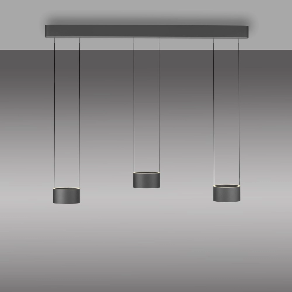 Design led hanglamp Pure Clipse Mystic grey Paul Neuhaus 4012248396315