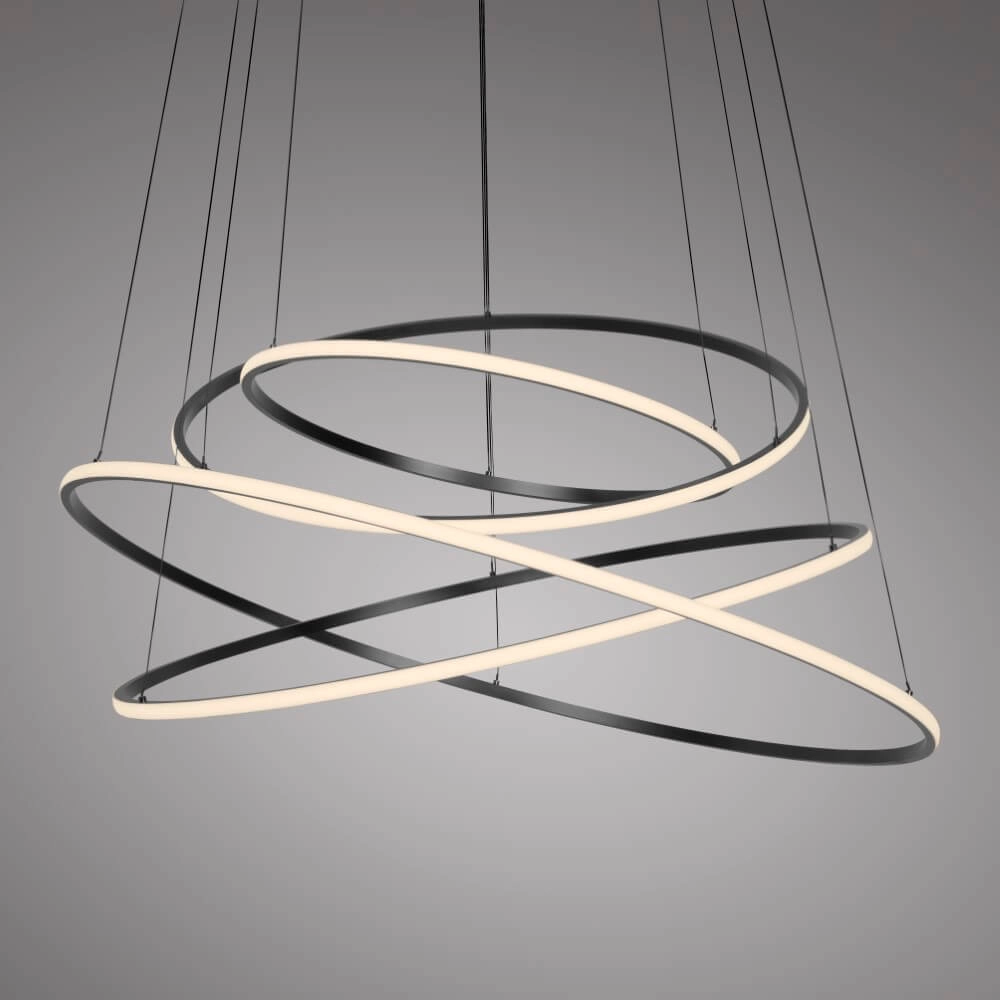 Design hanglamp Pure E-Flying Rings grijs Paul Neuhaus 4012248384466
