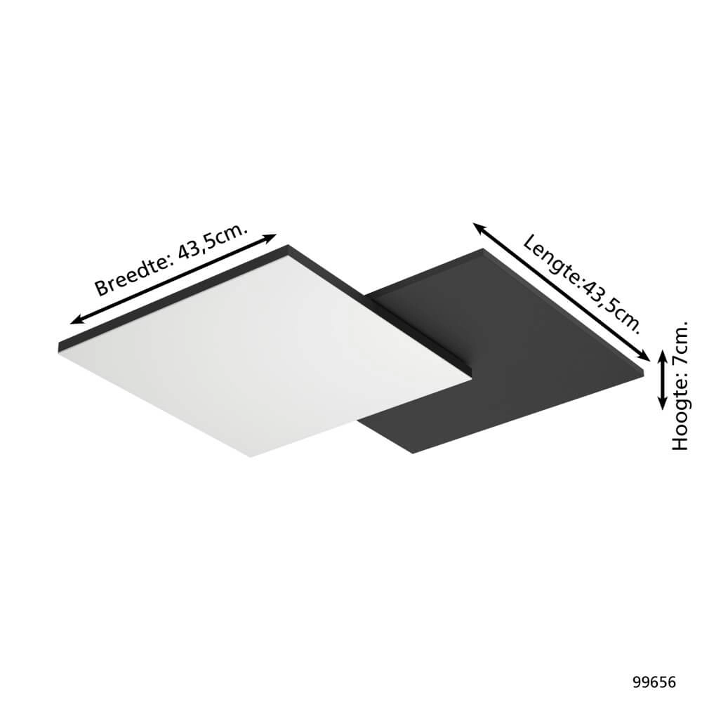 Led plafondlamp Tamuria zwart Eglo 9002759996567