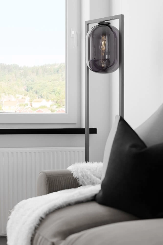 Staande lamp Dixton smoke glas By Rydéns 7391741008336