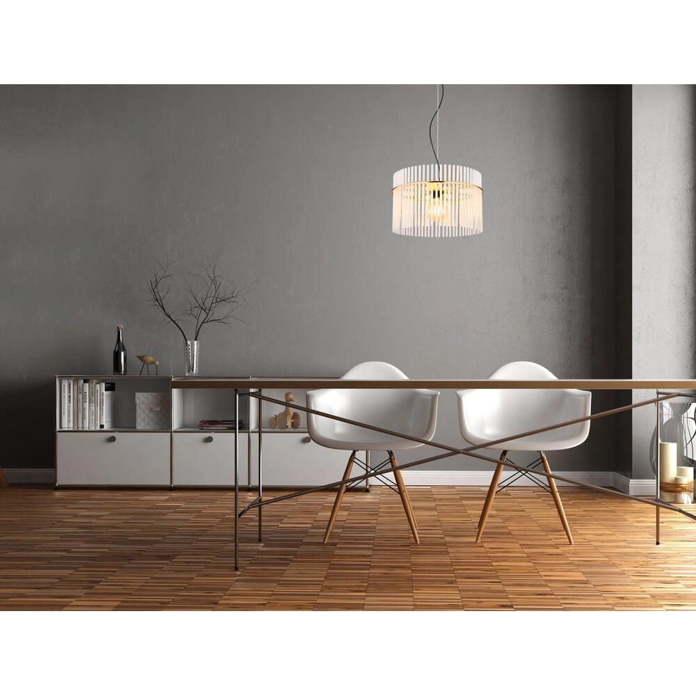 Gouden hanglamp Gorley met glas Ø 40cm Globo 9007371449804