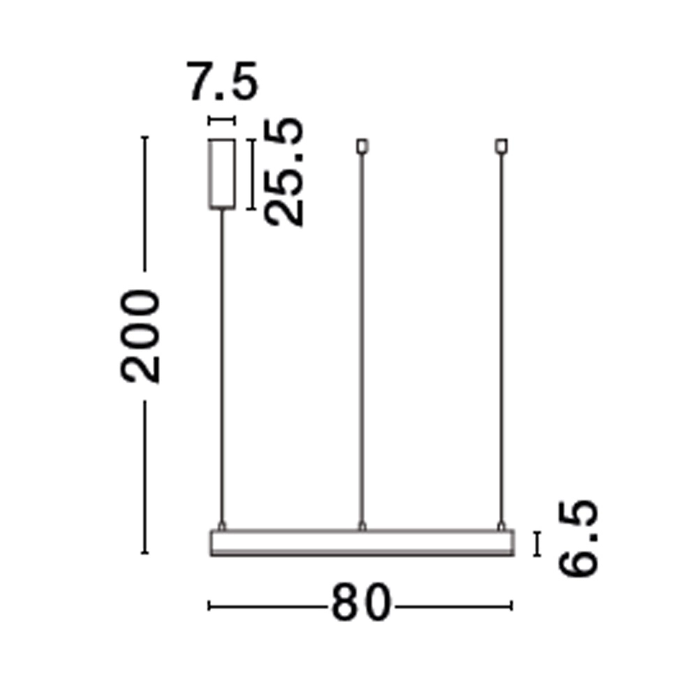 Hanglamp Motif wit Ø 80cm 2700-6500K Lyora 5212017443618