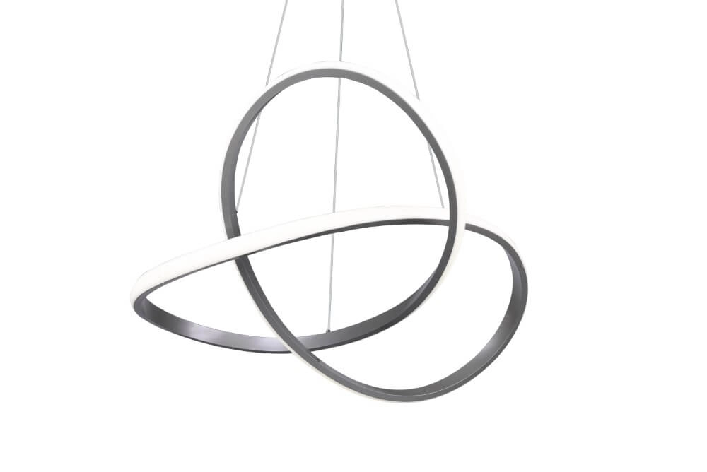 Led hanglamp Course grijs Trio 4017807521504