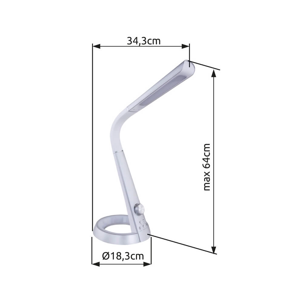 Bureaulamp Mitti donkergrijs Globo 9007371372720