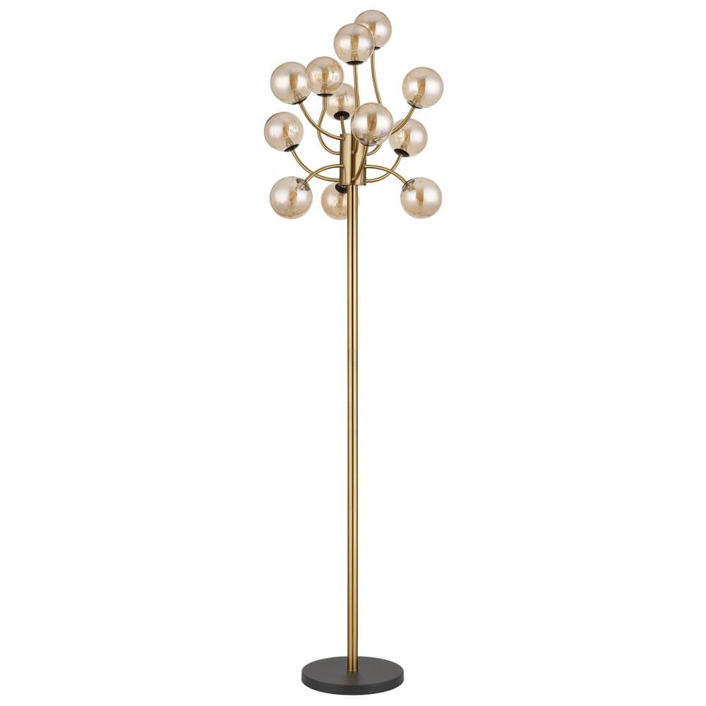 Gouden vloerlamp Riha 12-lichts Globo 9007371465514
