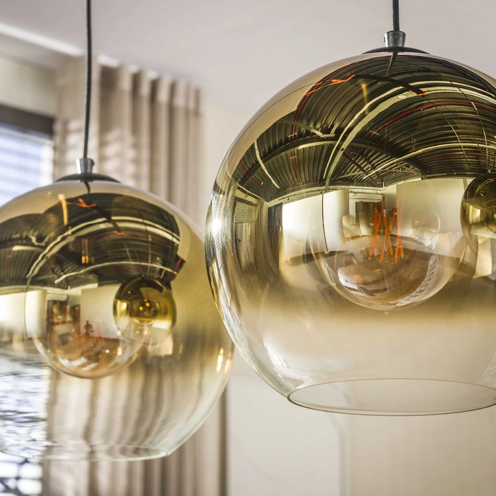 3L hanglamp Bubble met goud fading glas Lyora 8716803511200