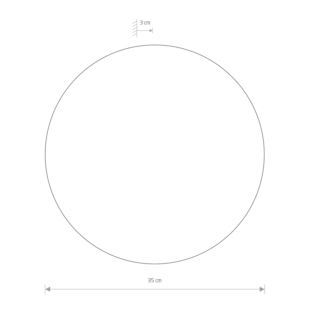 Design wandlamp Ring saliegroen Ø 35cm Lyora 5903139126618
