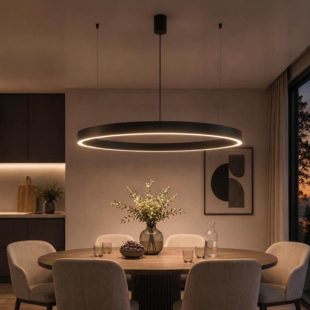 Hanglamp Motif zwart Ø 100cm 2700-6500K