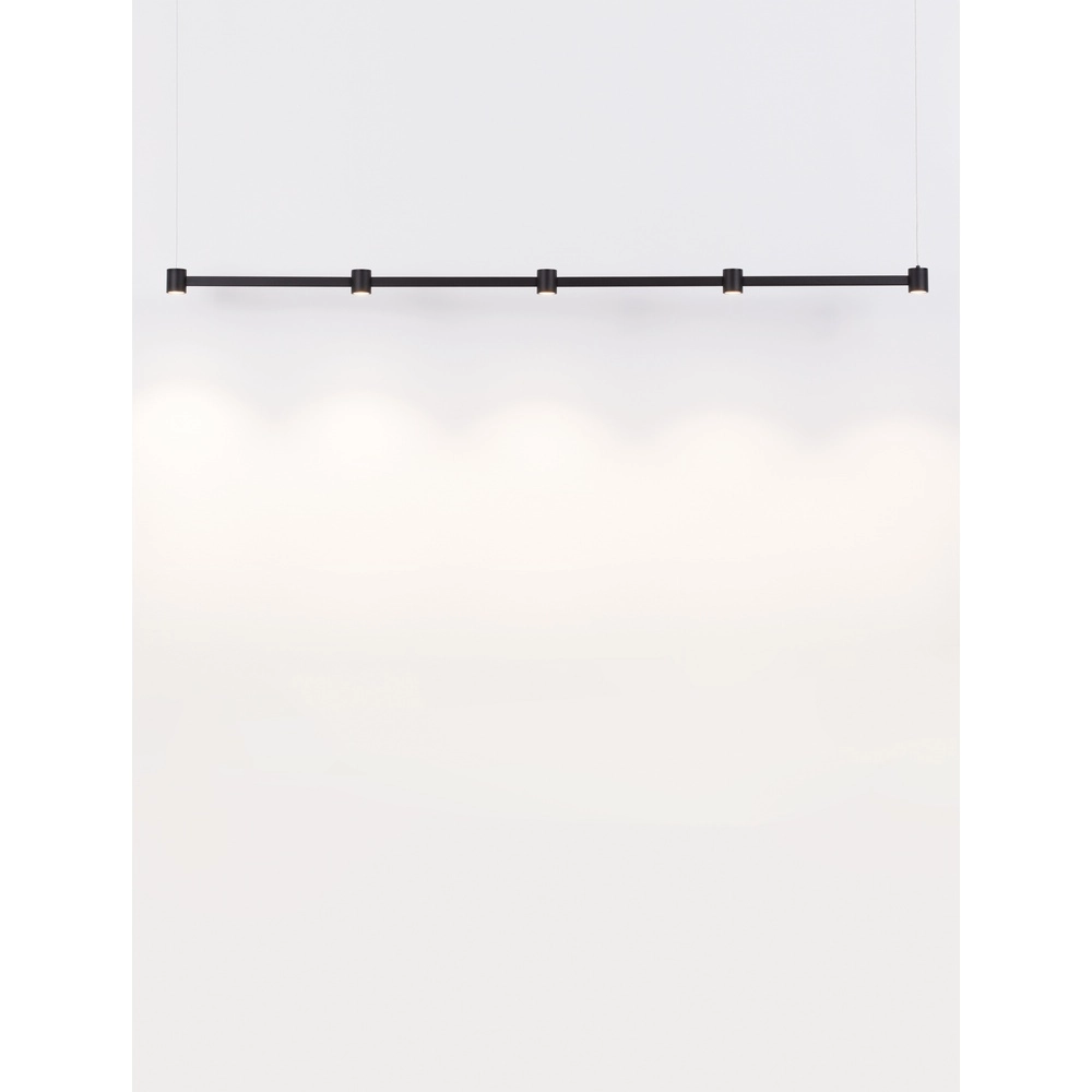 Design hanglamp Puize 5-lichts zwart