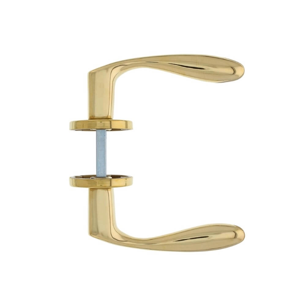 Klassieke deurklink Banaan messing ongelakt Intersteel 8714186485668