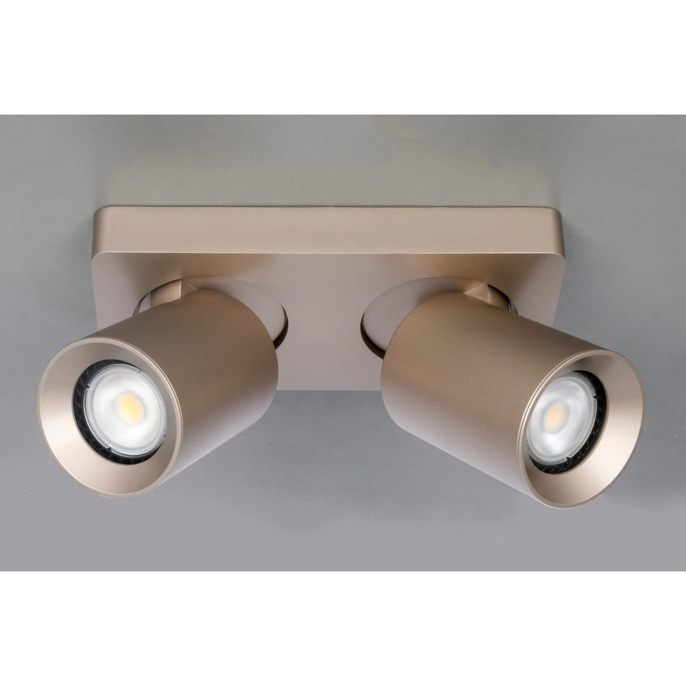 Dubbele opbouwspot Megano champagne Artdelight 8720701103474