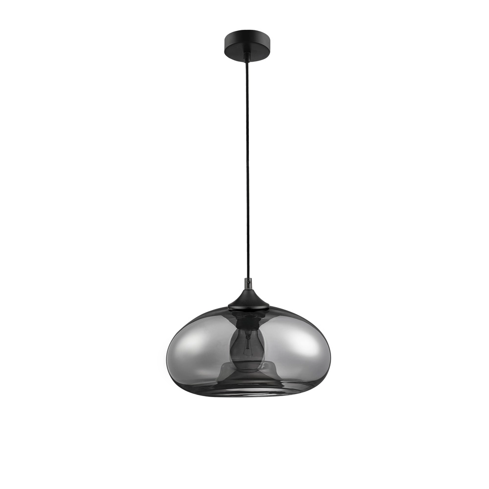 Hanglamp Savaz chroom glas Ø 28 x 14cm Lyora 5212017421265
