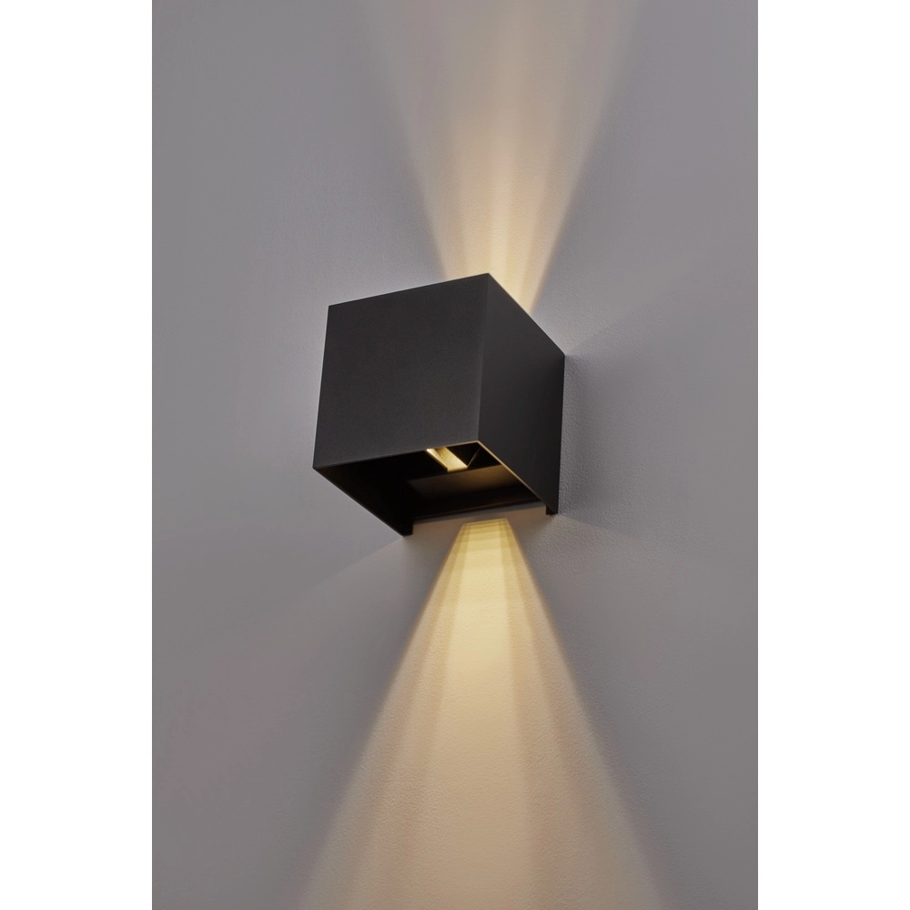 Vierkante opbouwspot Epic antraciet Vierkante opbouwspot Epic antraciet