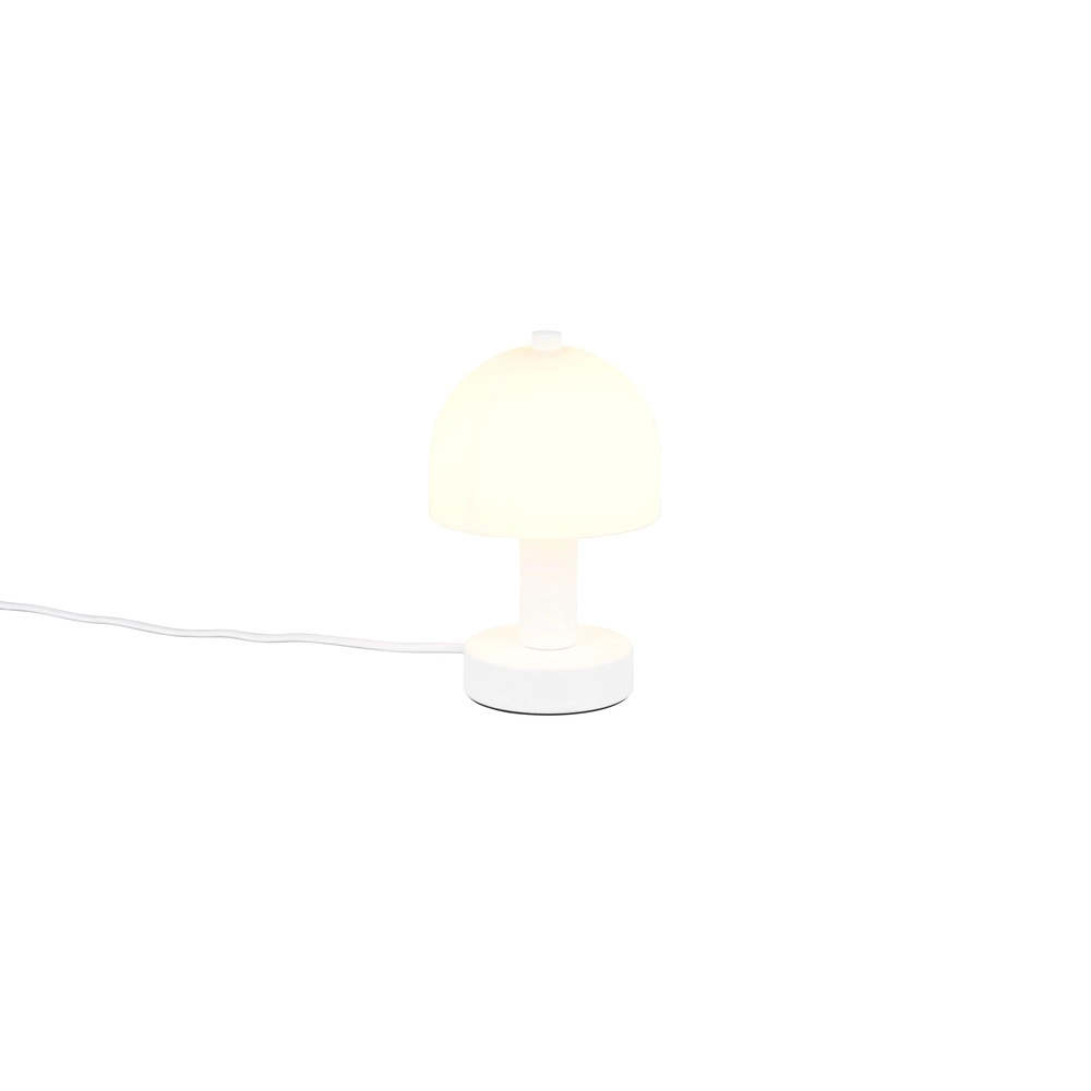 Strakke tafellamp Glenn wit