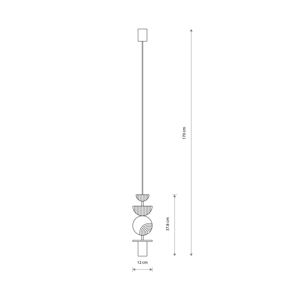Unieke hanglamp Drops Color umbra grijs Lyora 5903139111966