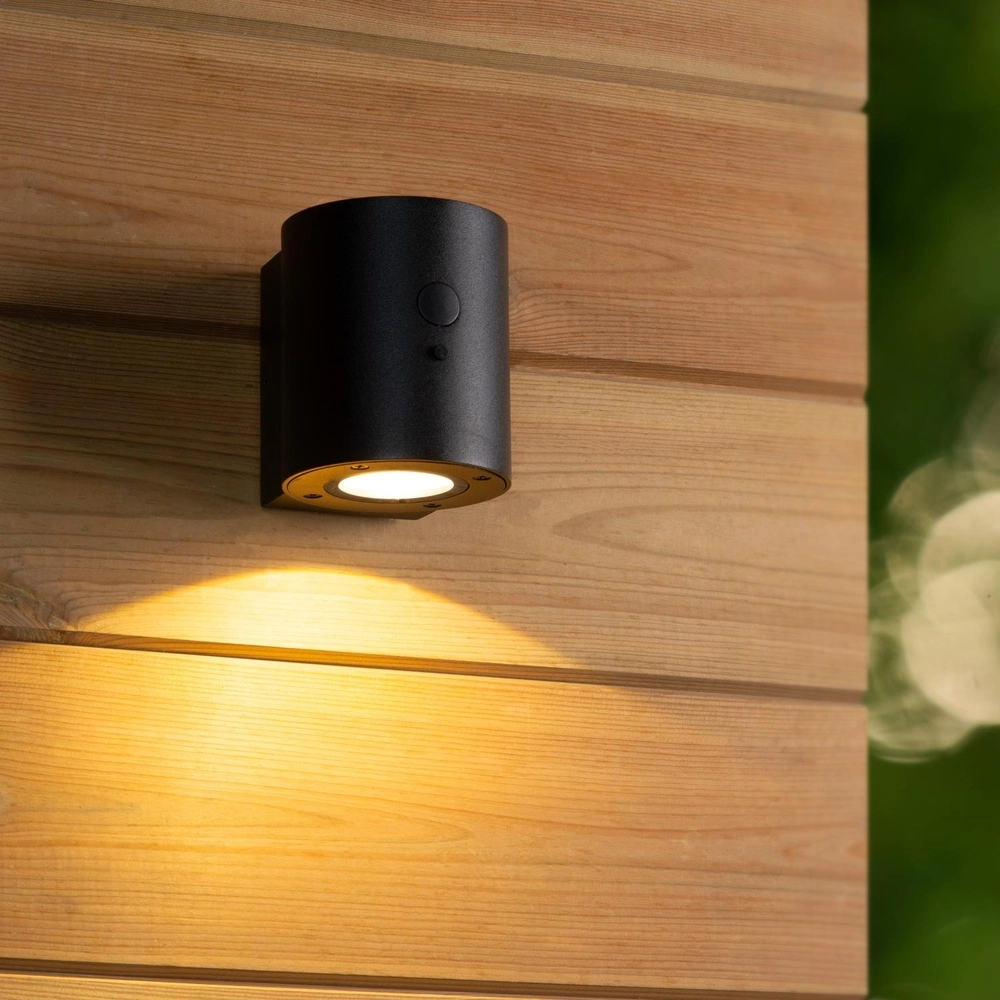 Design wandspot Perth solar zwart Lucide 5411212152121
