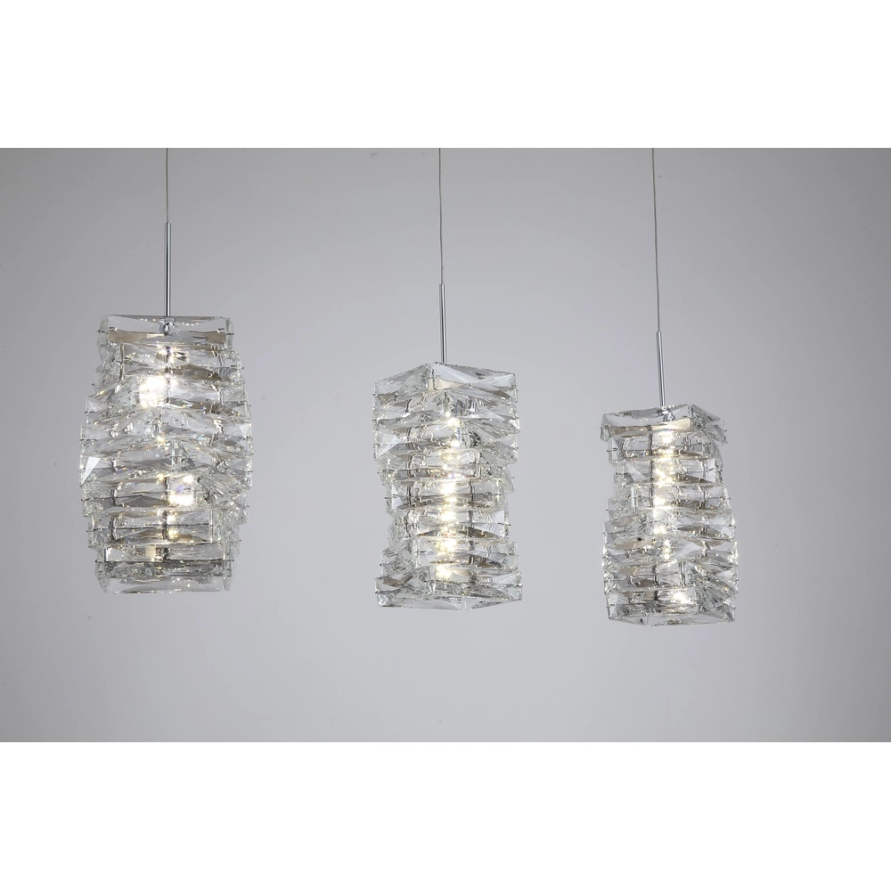 Hanglamp Modena chroom 3-lichts Searchlight 5053423304120